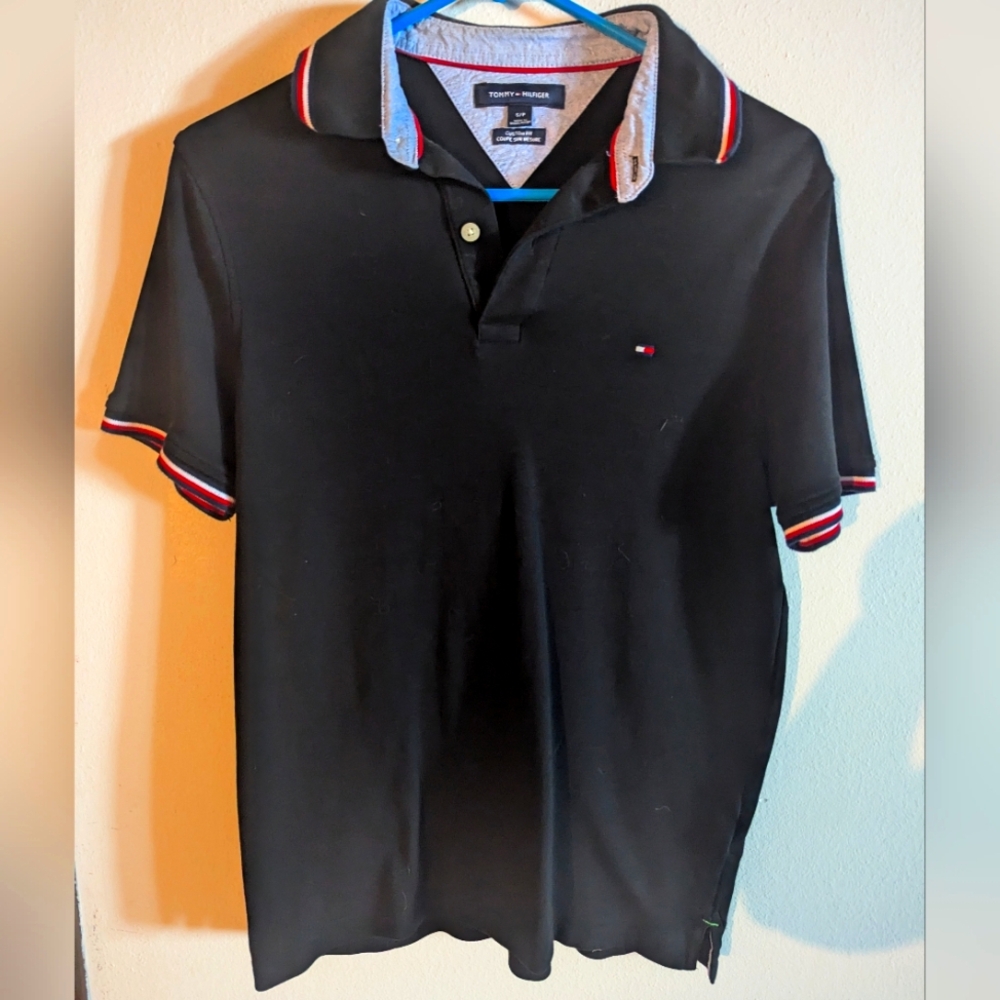 Tommy Hilfiger Men's Black Polo Shirt